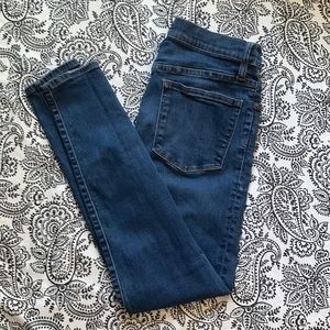 J. Crew 9” High-Rise Toothpick Jeans, Size 28
